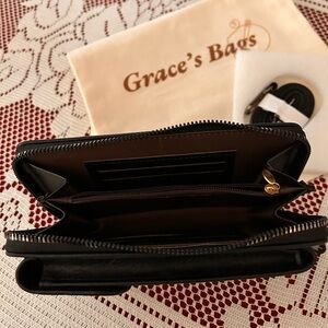 Leather Crossbody Wallet and Cellphone Bag